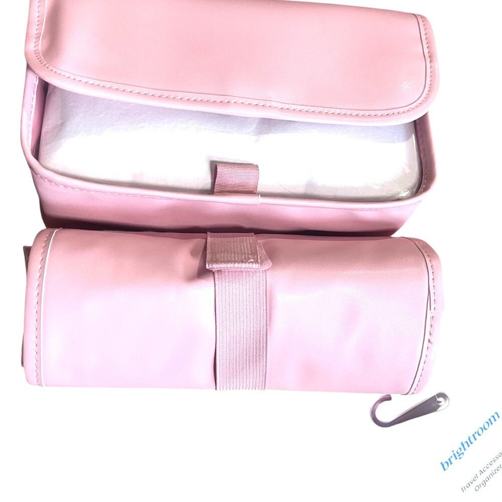 Set of 2 Brightroom Hanging Travel Organizer and Jewelry Bag Pink New